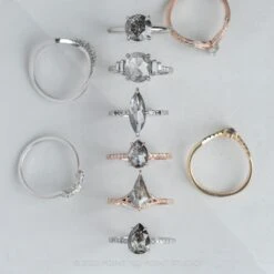 2.48 Carat Salt And Pepper Diamond Engagement Ring, Tulip Jane Setting, Platinum -Point No Point Studio Store 20220428 SFS0047 c57897a1 6fc8 4fe4 999d 2a840c39c6b0