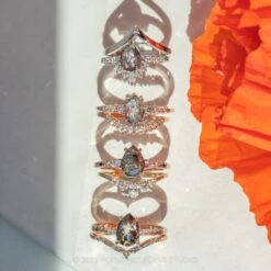 .96 Carat Salt And Pepper Pear Diamond Engagement Ring, Eliza Setting, 14K Rose Gold 9 .96 Carat Salt And Pepper Pear Diamond Engagement Ring, Eliza Setting, 14K Rose Gold -Point No Point Studio Store 20220520 20220520 SFS0148 c293bdb5 81e4 4ca5 950e 41800babbcef