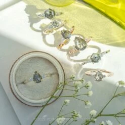 .96 Carat Salt And Pepper Pear Diamond Engagement Ring, Eliza Setting, 14K Rose Gold 10 .96 Carat Salt And Pepper Pear Diamond Engagement Ring, Eliza Setting, 14K Rose Gold -Point No Point Studio Store 20220520 20220520 SFS0182 1 74985d89 66ab 44a9 a6b8 96dc5b0fe82f