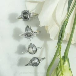 2.54 Carat Salt And Pepper Pear Diamond Engagement Ring, Jules Setting, 14K White Gold 9 2.54 Carat Salt And Pepper Pear Diamond Engagement Ring, Jules Setting, 14K White Gold -Point No Point Studio Store 20220602 20220602 SFS0128 93e44afa 302b 4c17 a888 fc55112fd102