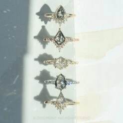 2.35 Carat Salt And Pepper Pear Diamond Engagement Ring, Ava Bezel Setting, 14k Yellow Gold 16 2.35 Carat Salt And Pepper Pear Diamond Engagement Ring, Ava Bezel Setting, 14k Yellow Gold -Point No Point Studio Store 20220623 20220623 SFS0083 85f520ae 908a 4260 98a1 97c4cb879621