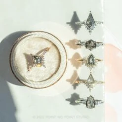 1.50 Carat Black Speckled Kite Diamond Engagement Ring, Avaline Setting, Platinum 10 1.50 Carat Black Speckled Kite Diamond Engagement Ring, Avaline Setting, Platinum -Point No Point Studio Store 20220623 20220623 SFS0092 cb298d5c 5a5f 4080 acd0 48952052c302