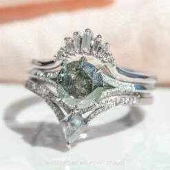 2.13 Carat Salt And Pepper Diamond Engagement Ring, Mackenzie Setting, Platinum -Point No Point Studio Store 20220623 20220623 SFS0112 947c58f8 7315 4717 b7c0 70a17e7d25ff