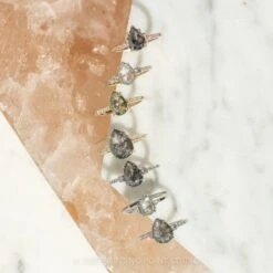 1.82 Carat Icy Grey Pear Diamond Engagement Ring, Eliza Setting, 14K Yellow Gold -Point No Point Studio Store 20220908 SFS0159 1 9c46590f af9f 4c74 95b9 e0c7bca9f183