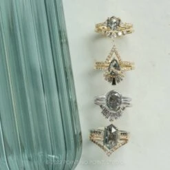 2.79 Carat Black Speckled Oval Diamond Engagement Ring, Shay Setting, 14k White Gold 17 2.79 Carat Black Speckled Oval Diamond Engagement Ring, Shay Setting, 14k White Gold -Point No Point Studio Store 20220915 SFS0212 1