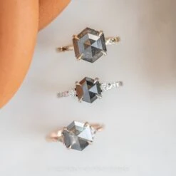 2.56 Carat Black Hexagon Diamond Engagement Ring, Ombre Jules Setting, 14k Yellow Gold 15 2.56 Carat Black Hexagon Diamond Engagement Ring, Ombre Jules Setting, 14k Yellow Gold -Point No Point Studio Store 20221027 SFS0099 c8ef66a8 d098 41b8 ae92 74a426809fdb