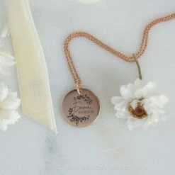 14k Gold Engraved Viero Large Round Charm -Point No Point Studio Store 20221027 SFS0102