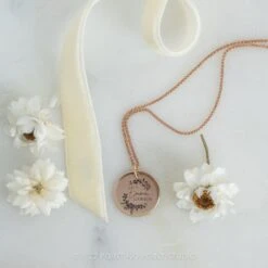 14k Gold Engraved Viero Large Round Charm -Point No Point Studio Store 20221027 SFS0103