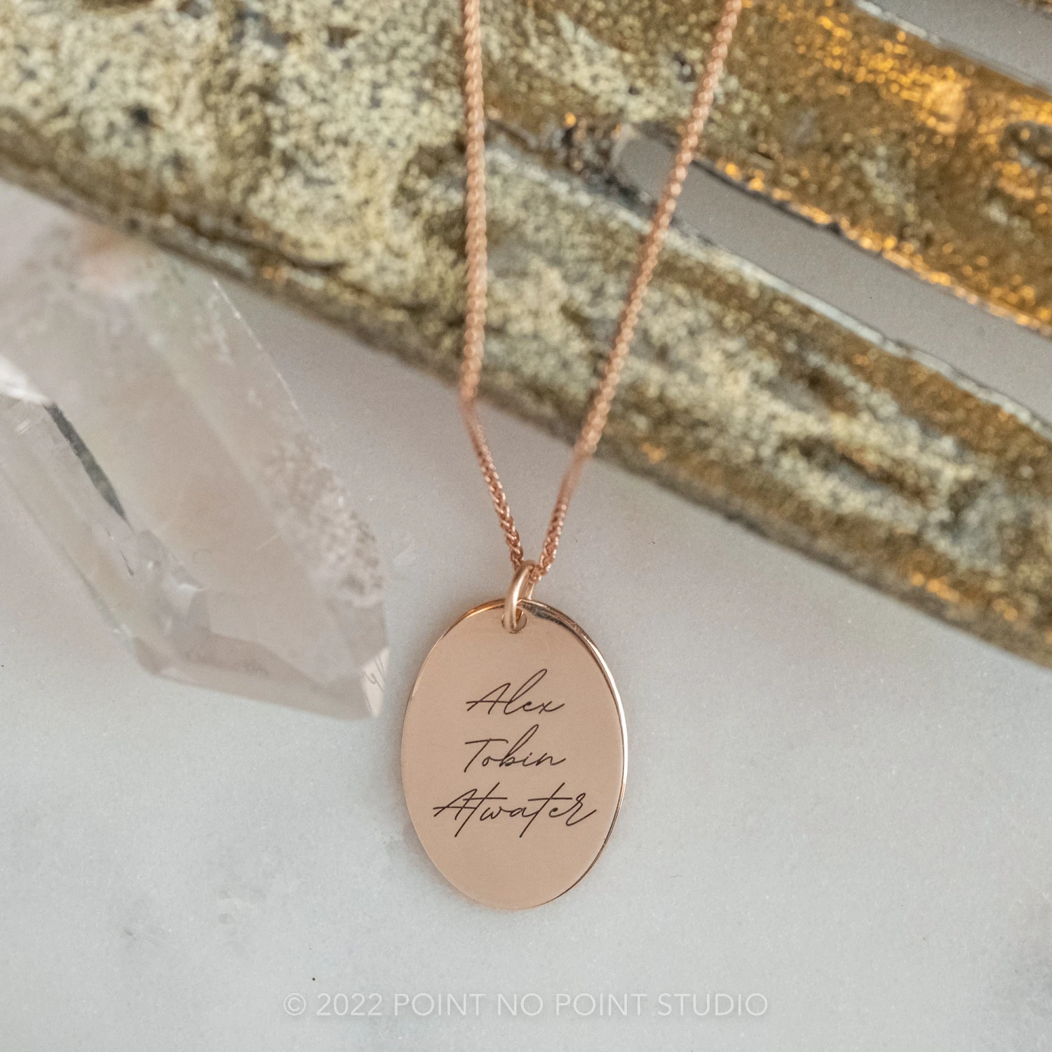 14k Gold Engraved Oriole Large Oval Charm 3 14k Gold Engraved Oriole Large Oval Charm - Image 3