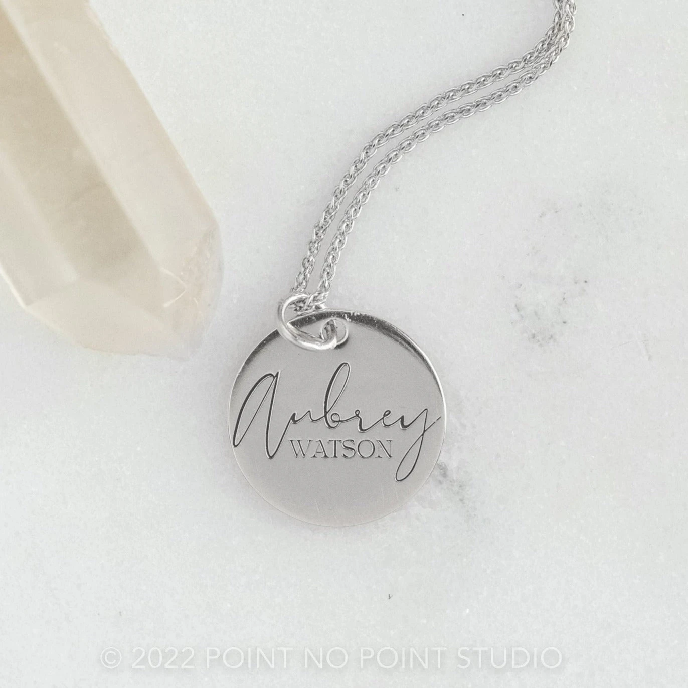 14k Gold Engraved Loa Large Round Charm 1 14k Gold Engraved Loa Large Round Charm