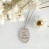 14k Gold Engraved Oriole Large Oval Charm