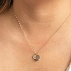 14k Gold Engraved Viero Small Oval Unique Charm -Point No Point Studio Store 20221028 SFS0252