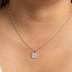 14k Gold Engraved Loa Large Round Charm 11 14k Gold Engraved Loa Large Round Charm -Point No Point Studio Store 20221028 SFS0258