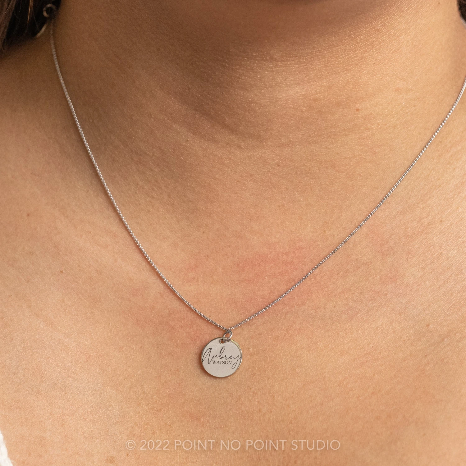 14k Gold Engraved Loa Large Round Charm 6 14k Gold Engraved Loa Large Round Charm - Image 6