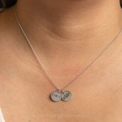 14k Gold Engraved Altair Large Round Charm 15 14k Gold Engraved Altair Large Round Charm -Point No Point Studio Store 20221028 SFS0260