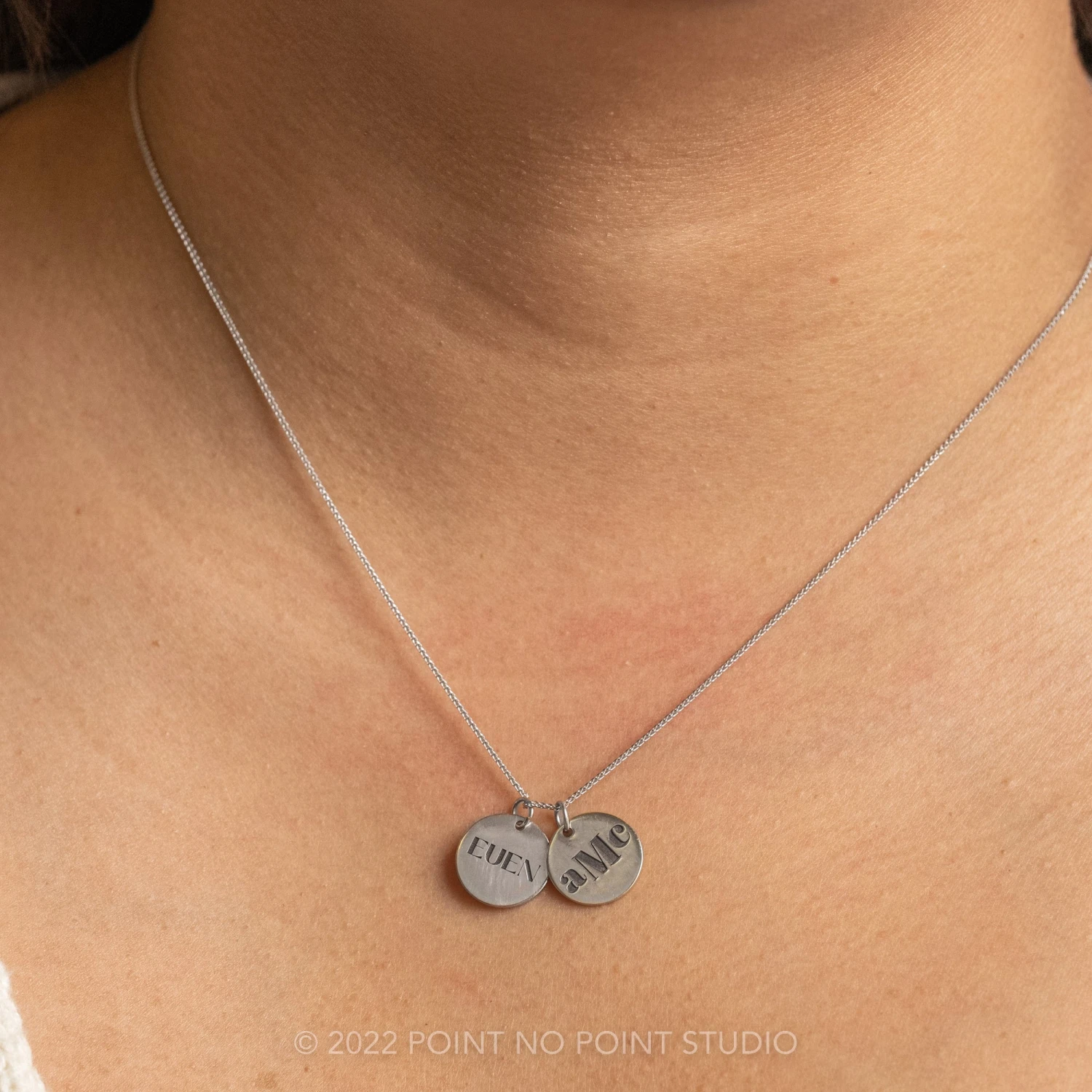 14k Gold Engraved Altair Large Round Charm 8 14k Gold Engraved Altair Large Round Charm - Image 8