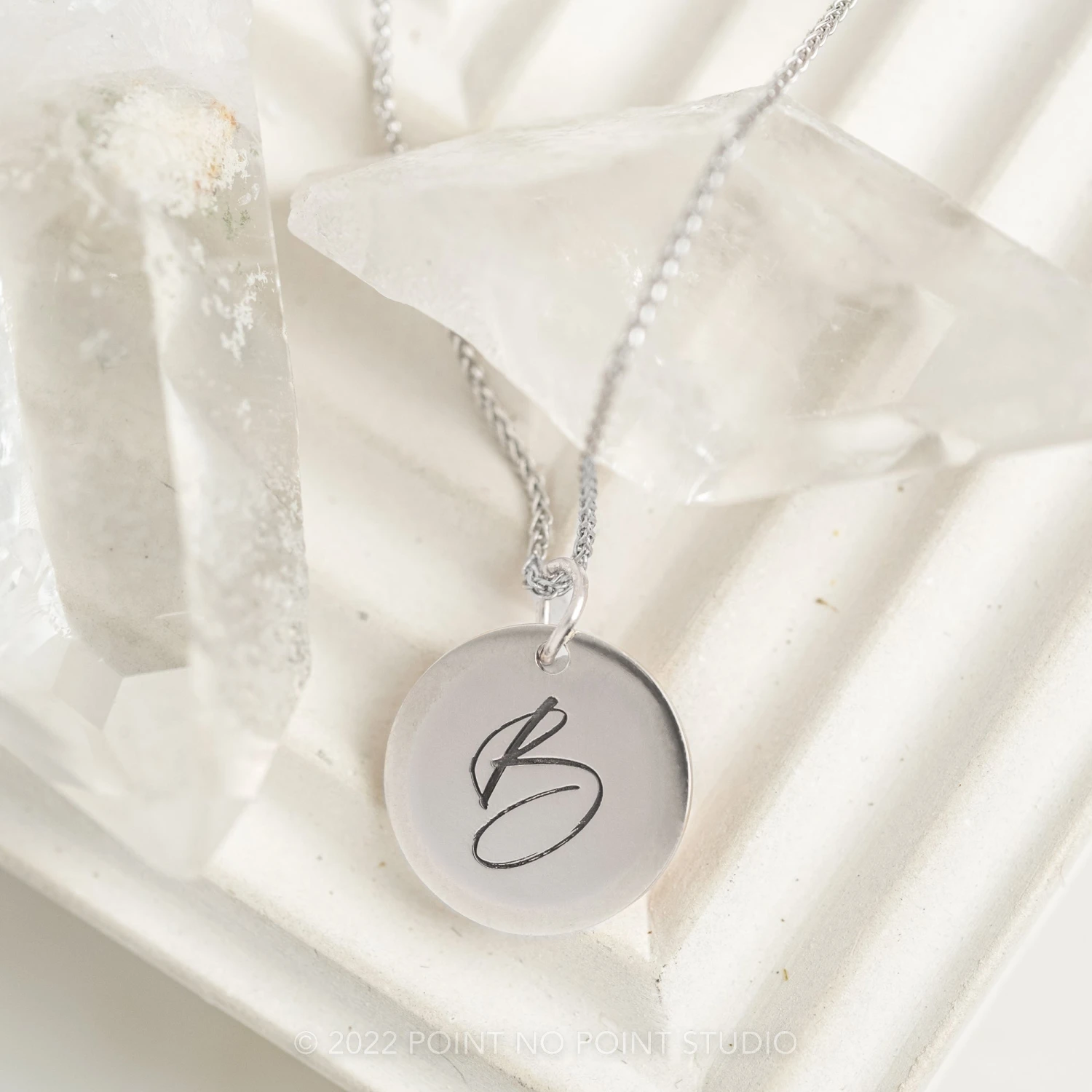 14k Gold Engraved Phoenix Single Initial Large Round Charm 1 14k Gold Engraved Phoenix Single Initial Large Round Charm