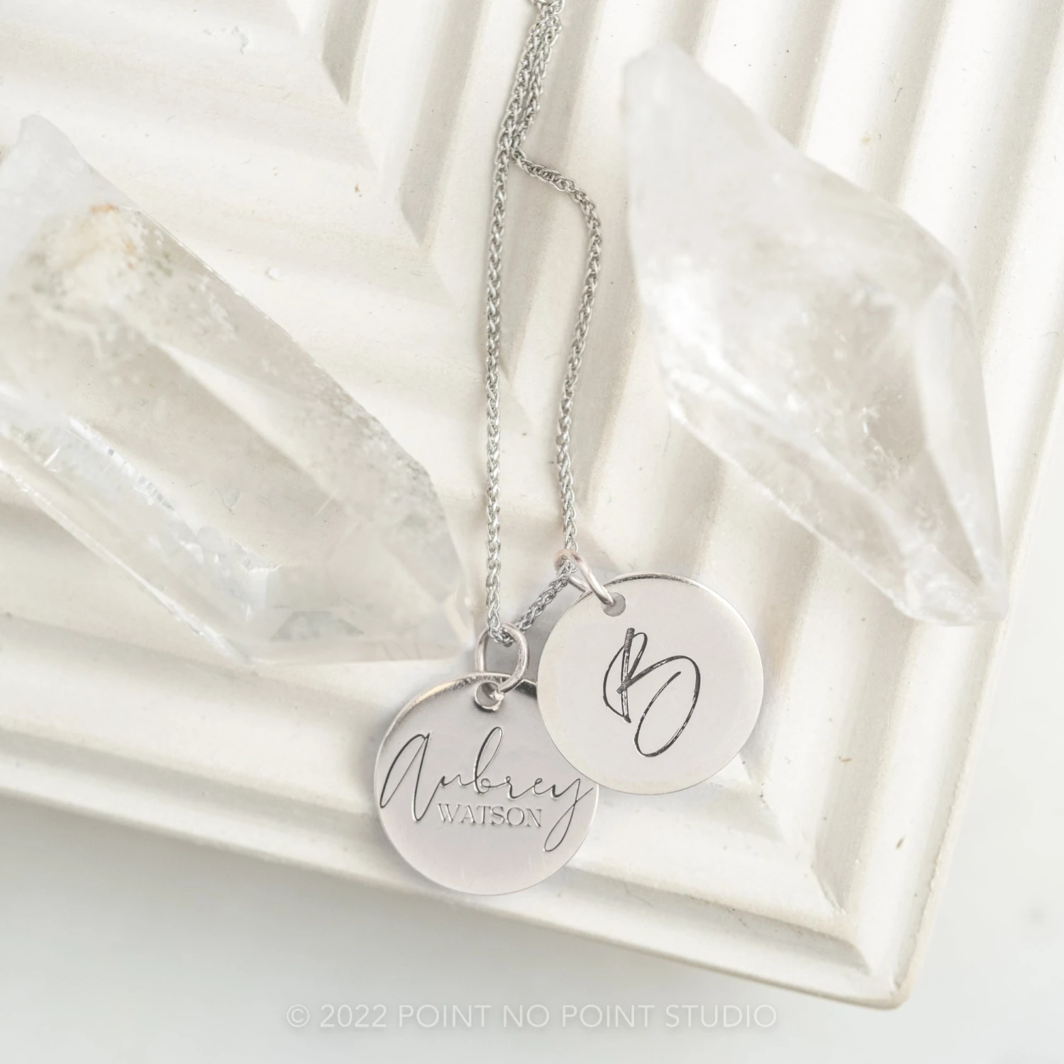 14k Gold Engraved Loa Large Round Charm 4 14k Gold Engraved Loa Large Round Charm - Image 4