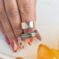 7mm Steel Men's Wedding Band With 18k White Gold Inlay 10 7mm Steel Men's Wedding Band With 18k White Gold Inlay -Point No Point Studio Store 20221102 SFS0215 de4b9f8d 47bc 4752 ab49 d3f6c4712a37