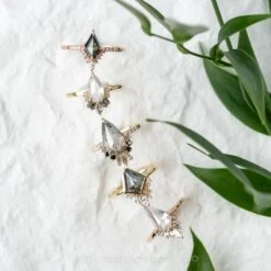 1.92 Carat Fancy White Kite Diamond Engagement Ring, Wren Setting, 14K Rose Gold 18 1.92 Carat Fancy White Kite Diamond Engagement Ring, Wren Setting, 14K Rose Gold -Point No Point Studio Store 20221222 SFS0140