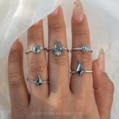 1.22 Carat Salt And Pepper Pear Diamond Engagement Ring, Wren Setting, Platinum 8 1.22 Carat Salt And Pepper Pear Diamond Engagement Ring, Wren Setting, Platinum -Point No Point Studio Store 20230119 SFS0169 3556e852 3974 42b8 a11d cdef1e40a8f0