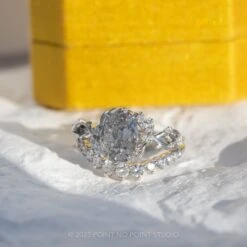 2.51 Carat Salt And Pepper Oval Diamond Engagement Ring, Ainsley Setting, Platinum 14 2.51 Carat Salt And Pepper Oval Diamond Engagement Ring, Ainsley Setting, Platinum -Point No Point Studio Store 20230208 SFS0125 23563d66 ad1b 4d8c b802 0f9f8f80e86a