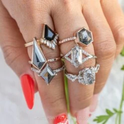 2.51 Carat Salt And Pepper Oval Diamond Engagement Ring, Ainsley Setting, Platinum 18 2.51 Carat Salt And Pepper Oval Diamond Engagement Ring, Ainsley Setting, Platinum -Point No Point Studio Store 20230208 SFS0164 0a4aeb74 3a0f 4e70 b5f0 1c4700ad039b