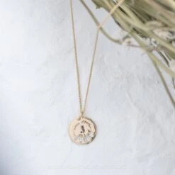 14k Gold Engraved Poppy Single Initial With Diamonds Large Round Charm 9 14k Gold Engraved Poppy Single Initial With Diamonds Large Round Charm -Point No Point Studio Store 20230316 SFS0095