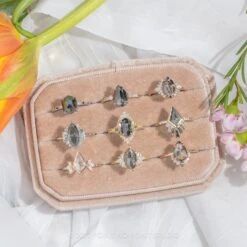 1.22 Carat Black Pear Diamond Engagement Ring, Eliza Setting, 14K Rose Gold 19 1.22 Carat Black Pear Diamond Engagement Ring, Eliza Setting, 14K Rose Gold -Point No Point Studio Store 20230330 SFS0134 eefd91db c6e2 44b3 b9f9 60efae56fb85