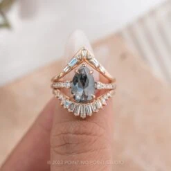 1.22 Carat Black Pear Diamond Engagement Ring, Eliza Setting, 14K Rose Gold 16 1.22 Carat Black Pear Diamond Engagement Ring, Eliza Setting, 14K Rose Gold -Point No Point Studio Store 20230330 SFS0180 51a4c959 75c7 416a aa93 4772f8f3a9e9