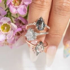 1.22 Carat Black Pear Diamond Engagement Ring, Eliza Setting, 14K Rose Gold 18 1.22 Carat Black Pear Diamond Engagement Ring, Eliza Setting, 14K Rose Gold -Point No Point Studio Store 20230330 SFS0229 7910ece0 c4c2 434d b3bb 6271a95ee0d3