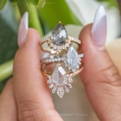 2.34 Carat Icy Grey Pear Diamond Engagement Ring, Wren Setting, 14K Rose Gold -Point No Point Studio Store 20230420 SFS0211 46fbc289 4aff 4e93 be7c 3ebb7cfd6a01