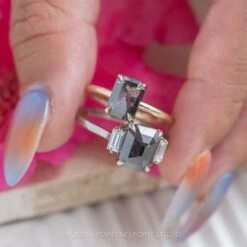 1.87 Carat Black Asscher Diamond Engagement Ring, Lea Setting, 14K White Gold 8 1.87 Carat Black Asscher Diamond Engagement Ring, Lea Setting, 14K White Gold -Point No Point Studio Store 20230616 SFS0126 1235cbc6 d742 499b ab31 7e1e92874ae2