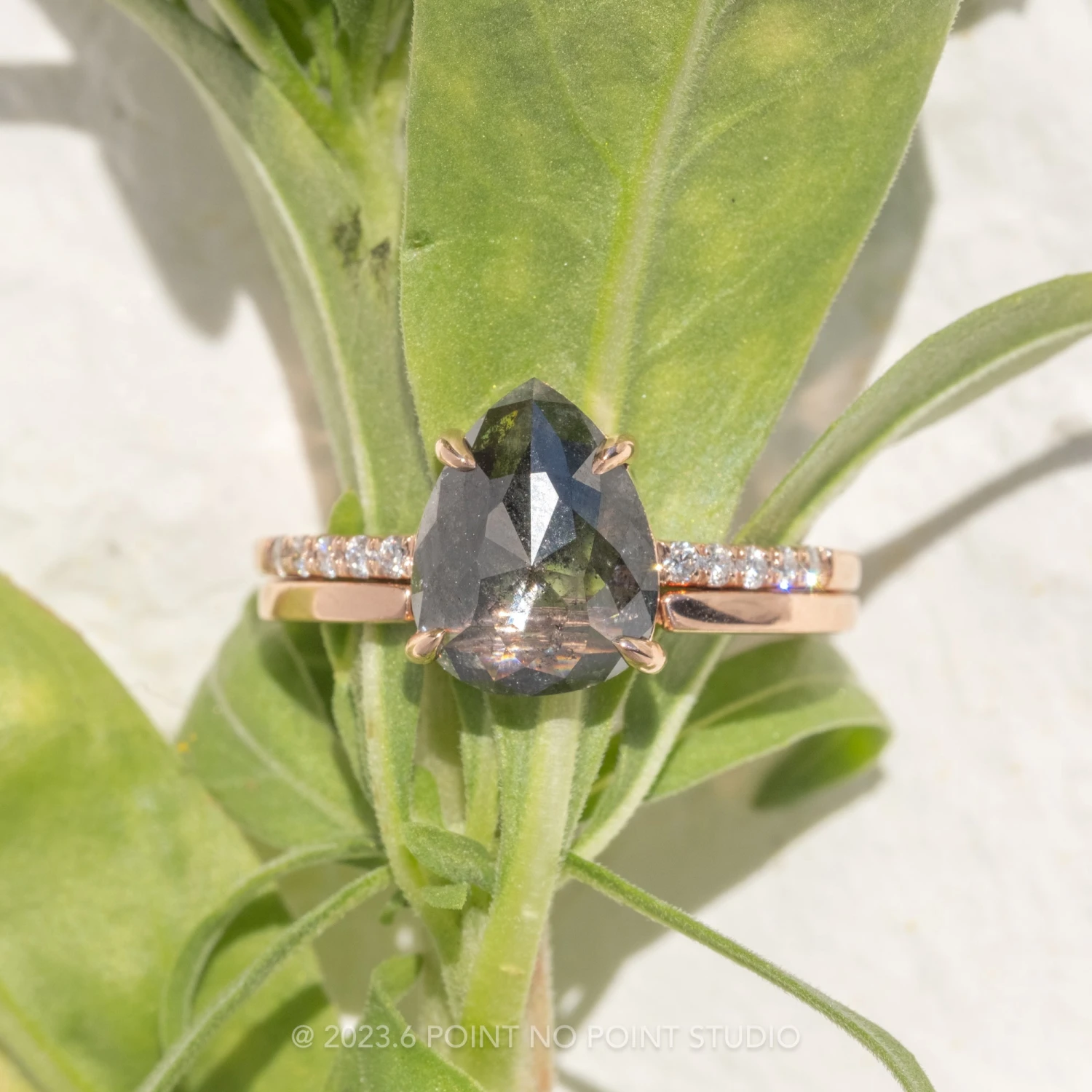 Harper Cuff Wedding Band, 14k Rose Gold 4 Harper Cuff Wedding Band, 14k Rose Gold - Image 4