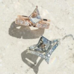 1.15 Carat Clear Kite Diamond Engagement Ring, Jane Setting, 14K Rose Gold 10 1.15 Carat Clear Kite Diamond Engagement Ring, Jane Setting, 14K Rose Gold -Point No Point Studio Store 20230714 SFS0113 90d7868b 6c4e 4d0d b6b8 bc67cf8862d6