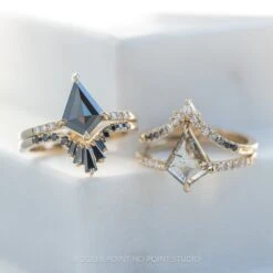 1.40 Carat Black Kite Diamond Engagement Ring, Jules Setting, 14K Yellow Gold -Point No Point Studio Store 20230804 SFS0117 21b6afc8 69d1 4c65 98ad 5114becebc88
