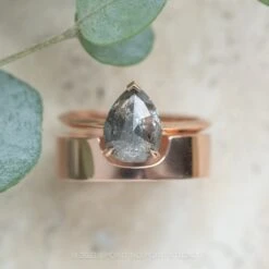 Ellipse Setting, 6mm 14k Rose Gold Wedding Band, Polished Finish -Point No Point Studio Store 20230809 SFS0017 2a625e36 ea67 4226 b260 1cc912aa723b