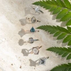 1.62 Carat Salt And Pepper Oval Diamond Engagement Ring, Bezel Astrid Setting, 14K Yellow Gold -Point No Point Studio Store 20230811 SFS0073