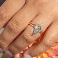 Diamond Wedding Band, Cassiopeia Setting, 14k Yellow Gold -Point No Point Studio Store 20230811 SFS0090 6cb3792b a350 4b0c 995b 55f66e6eee2d