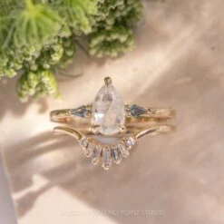 1.44 Carat Icy White Pear Diamond Engagement Ring, Vintage Zoe Setting, 14K Yellow Gold 9 1.44 Carat Icy White Pear Diamond Engagement Ring, Vintage Zoe Setting, 14K Yellow Gold -Point No Point Studio Store 20230908 SFS0087 4727a2a9 1102 4ef5 92a7 01b66820a99b