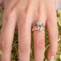 Ombre Baguette Diamond Wedding Band, Chenoa Setting, 14K Yellow Gold 11 Ombre Baguette Diamond Wedding Band, Chenoa Setting, 14K Yellow Gold -Point No Point Studio Store 20230928 SFS0094 1