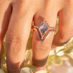 Single Diamond Victoria Wedding Band, 14k Rose Gold -Point No Point Studio Store 20231006 SFS0120 62aa8b9b 86ac 4773 9279 b7133b6c265b