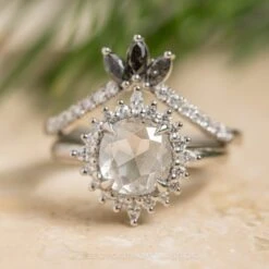 1.37 Carat Icy Salt And Pepper Cushion Diamond Engagement Ring, Cosette Setting, Platinum 8 1.37 Carat Icy Salt And Pepper Cushion Diamond Engagement Ring, Cosette Setting, Platinum -Point No Point Studio Store 20231201 SFS0178 fd9066a7 a890 4ed9 a857 6a76321169d8