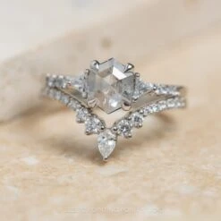 1.34 Carat Icy White Hexagon Diamond Engagement Ring, Eliza Setting, Platinum 7 1.34 Carat Icy White Hexagon Diamond Engagement Ring, Eliza Setting, Platinum -Point No Point Studio Store 20231214 SFS0105 f76b6c42 853c 4f4a bd23 676fd3c19057