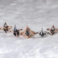 2.04 Carat Black Kite Diamond Engagement Ring, Ombre Wren Setting, 14k Rose Gold 9 2.04 Carat Black Kite Diamond Engagement Ring, Ombre Wren Setting, 14k Rose Gold -Point No Point Studio Store 20240105 SFS0119 2979733b 0cdb 4e46 a4cf 0c4a58dc473a