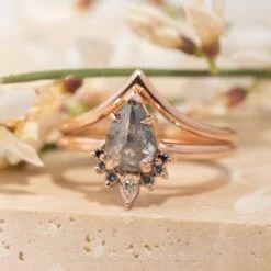 Vivian Wedding Band, 14k Rose Gold 14 Vivian Wedding Band, 14k Rose Gold -Point No Point Studio Store 20240111 SFS0073