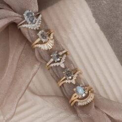 2.25 Carat Black Speckled Oval Diamond Engagement Ring, Faye Setting, 14K Yellow Gold -Point No Point Studio Store 20240126 SFS0109 3c9286cb bc30 470e ba95 2875d29e692b