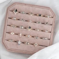 1.54 Carat Hexagon Moissanite Engagement Ring, Lea Setting, 14K Rose Gold -Point No Point Studio Store 20240202 SFS0094 1e2dd5e5 a0f4 4bd1 ae6b 65fbbb23a661