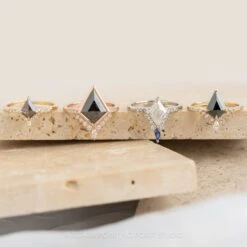 1.88 Carat Lozenge Moissanite And Diamond Engagement Ring, Avaline Setting, Platinum 14 1.88 Carat Lozenge Moissanite And Diamond Engagement Ring, Avaline Setting, Platinum -Point No Point Studio Store 20240202 SFS0116 c98b434c cfca 407d 867a 399be0a3110f