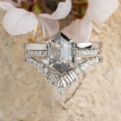 Extra Diamond Wren Wedding Band, 14k White Gold -Point No Point Studio Store 20240229 SFS0071 178d75ff 71f7 4d20 8e20 7f699b8939c0